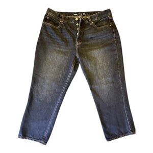 Old Navy High Rise Slouchy Straight Cropped  Sz 14